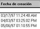Función de fecha de creación para columnas