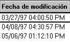 Función de fecha de modificación para columnas